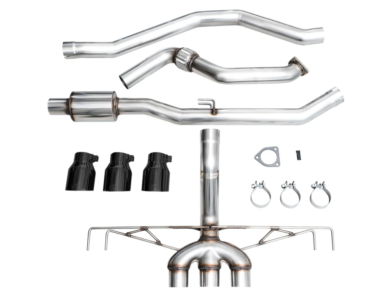 AWE Tuning 2023 Honda Civic Type R FL5 Track Edition Exhaust w/ Triple Diamond Black Tips - Image 24