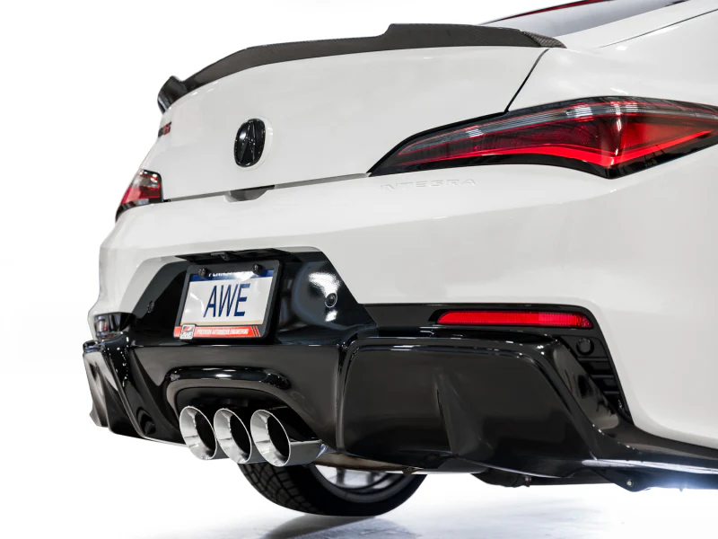 AWE Tuning 2024 Acura Integra Type S DE5 FWD Touring Edition Exhaust w/ Triple Chrome Silver Tips - Image 4