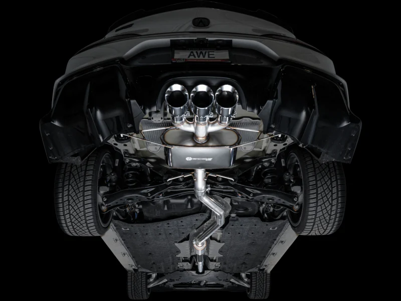 AWE Tuning 2024 Acura Integra Type S DE5 FWD Touring Edition Exhaust w/ Triple Chrome Silver Tips - Image 6