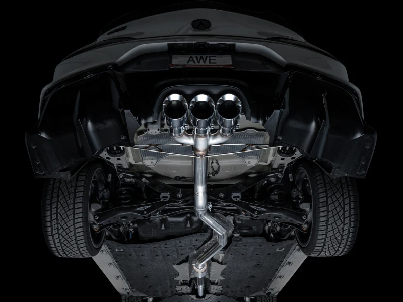 AWE Tuning 2024 Acura Integra Type S DE5 FWD Track Edition Exhaust w/ Triple Chrome Silver Tips - Image 10