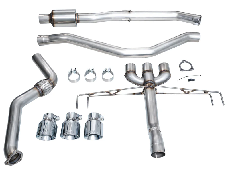 AWE Tuning 2024 Acura Integra Type S DE5 FWD Track Edition Exhaust w/ Triple Chrome Silver Tips - Image 13