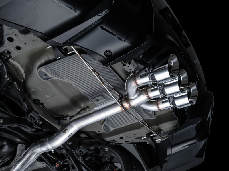 AWE Tuning 2024 Acura Integra Type S DE5 FWD Track Edition Exhaust w/ Triple Chrome Silver Tips - Image 2