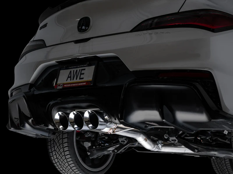 AWE Tuning 2024 Acura Integra Type S DE5 FWD Track Edition Exhaust w/ Triple Chrome Silver Tips - Image 6