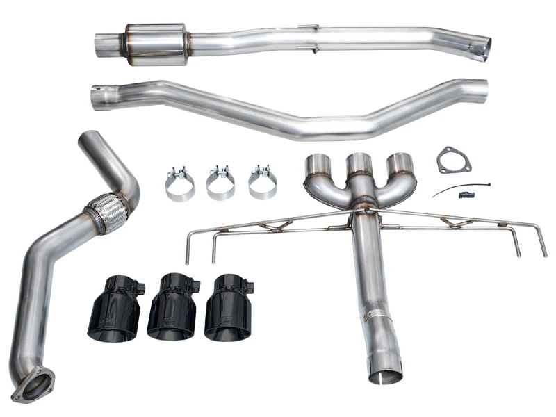 AWE Tuning 2024 Acura Integra Type S DE5 FWD Track Edition Exhaust w/ Triple Diamond Black Tips - Image 18