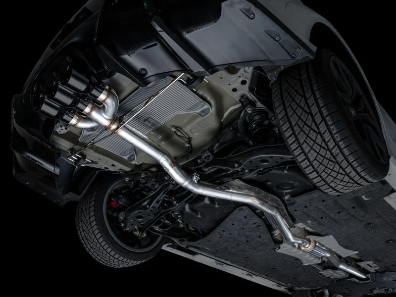 AWE Tuning 2024 Acura Integra Type S DE5 FWD Track Edition Exhaust w/ Triple Diamond Black Tips - Image 7