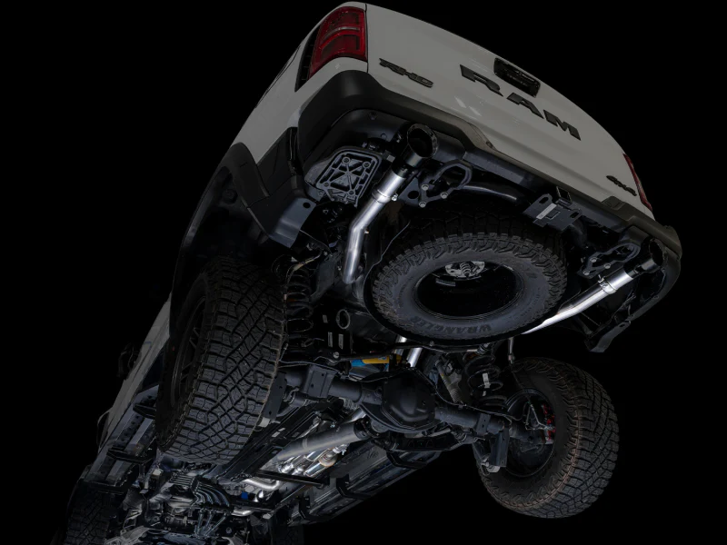 AWE Tuning 2025+ RAM 1500 RHO 3.0 I6 TT 0FG Dual Rear Exit Cat-Back Exhaust - Diamond Black Tips - Image 3