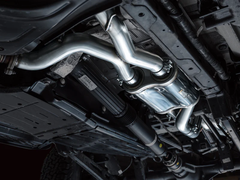 AWE Tuning 22-24 Ford Bronco Raptor 4WD Dual BashGuards Cat-Back SwitchPath Exhaust (No Tips) - Image 2