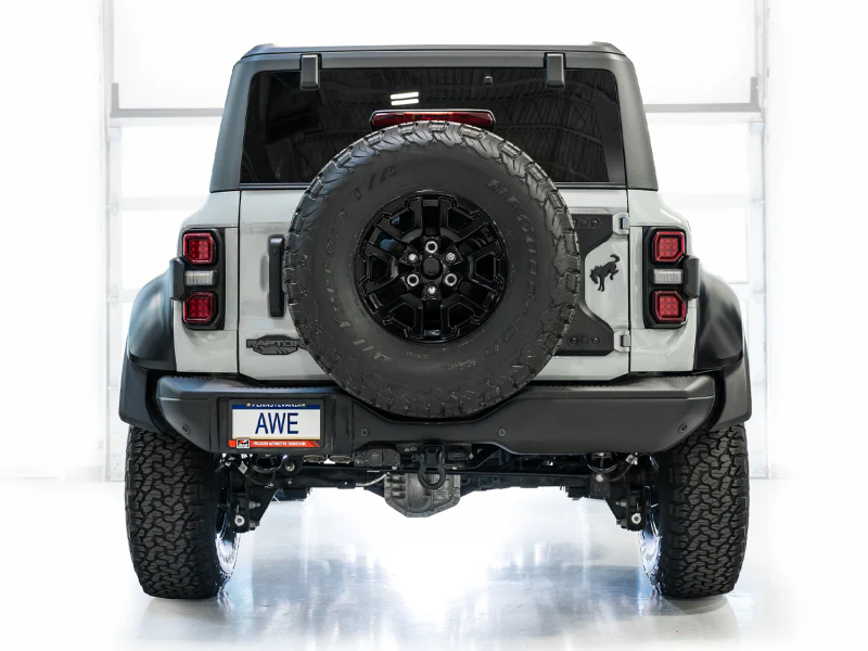 AWE Tuning 22-24 Ford Bronco Raptor 4WD Dual BashGuards Cat-Back SwitchPath Exhaust (No Tips) - Image 4