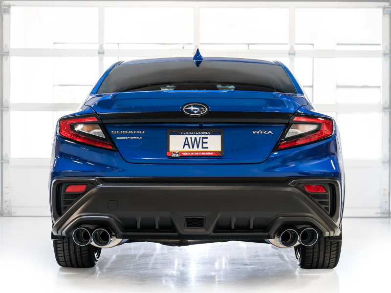 AWE Tuning 22-25 Subaru VB WRX Touring Edition Axle-Back Exhaust - Chrome Silver Tips - Image 5