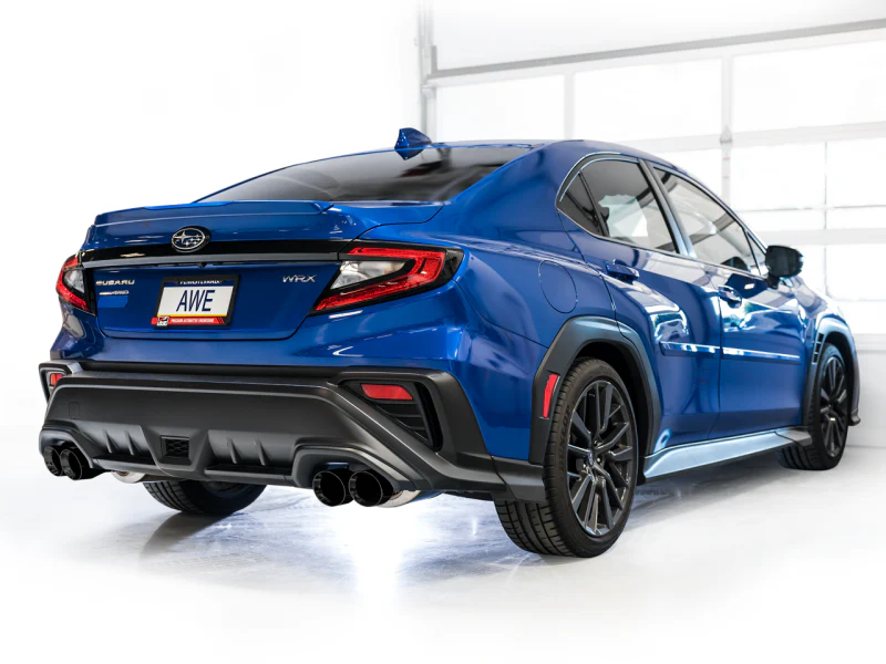 AWE Tuning 22-25 Subaru VB WRX Track Edition Axle-Back Exhaust - Diamond Black Tips - Image 8