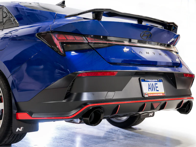 AWE Tuning 22-26 Hyundai Elantra N SwitchPath Cat-Back Exhaust - Diamond Black Tips - Image 4