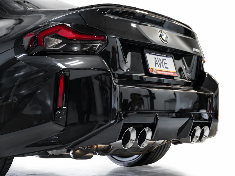 AWE Tuning 23-24 BMW G87 M2 Track Edition Exhaust - Chrome Silver Tips - Image 2