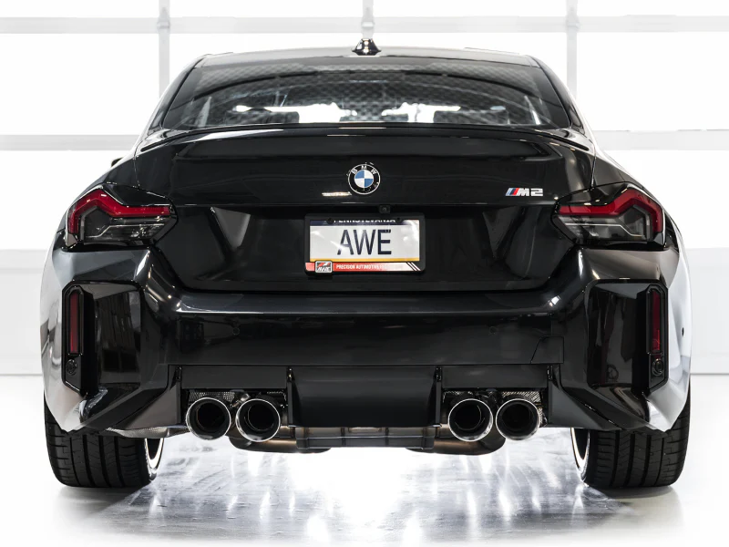 AWE Tuning 23-24 BMW G87 M2 Track Edition Exhaust - Chrome Silver Tips - Image 3