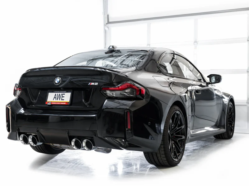 AWE Tuning 23-24 BMW G87 M2 Track Edition Exhaust - Chrome Silver Tips - Image 8