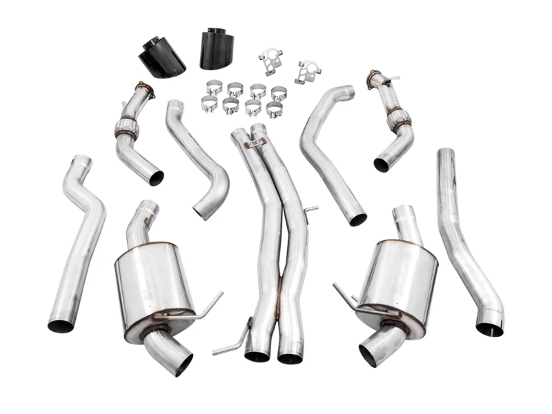 AWE Tuning Audi B9.5 RS 5 Coupe Non-Resonated Touring Edition Exhaust - RS-Style Diamond Black Tips - Image 7