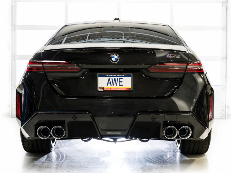 AWE Tuning BMW G90/G99 M5 Touring Edition Cat-Back Exhaust - Chrome Silver Tips - Image 11