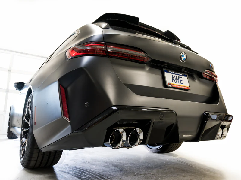 AWE Tuning BMW G90/G99 M5 Touring Edition Cat-Back Exhaust - Chrome Silver Tips - Image 12