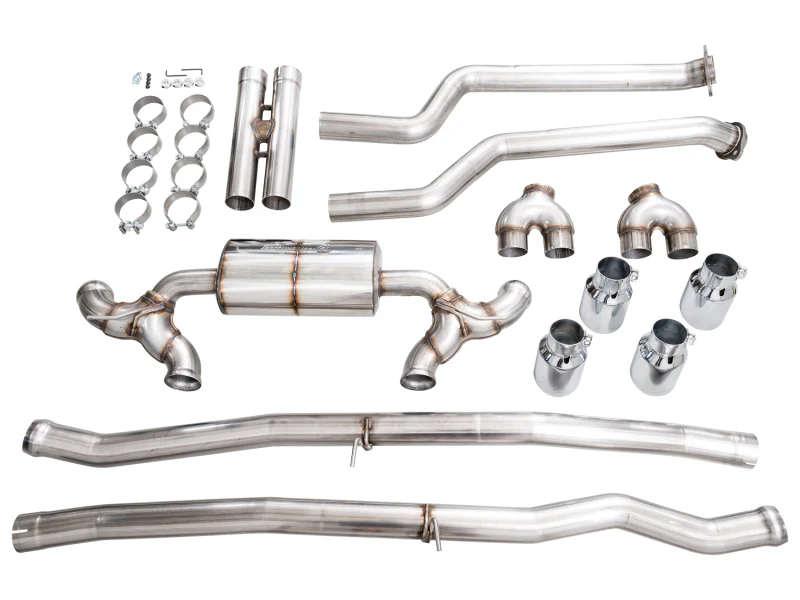 AWE Tuning BMW G90/G99 M5 Touring Edition Cat-Back Exhaust - Chrome Silver Tips - Image 19
