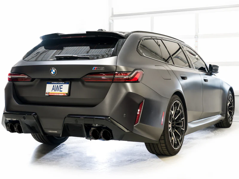 AWE Tuning BMW G90/G99 M5 Touring Edition Cat-Back Exhaust - Diamond Black Tips - Image 5