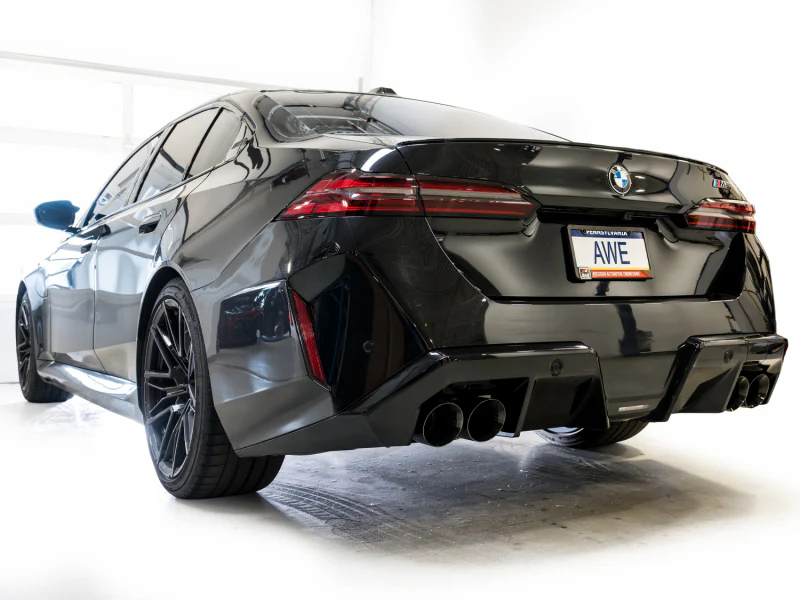AWE Tuning BMW G90/G99 M5 Track Edition Cat-Back Exhaust - Diamond Black Tips - Image 3