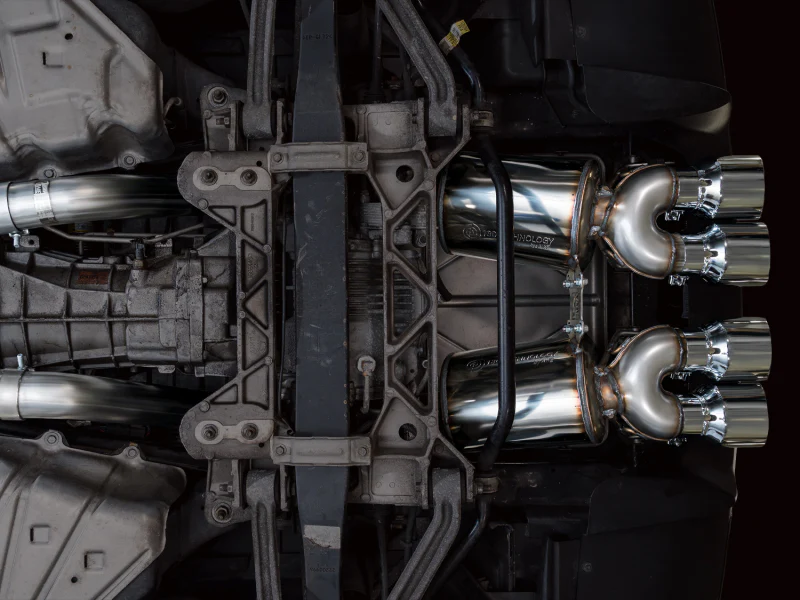 AWE Tuning C6 Chevrolet Corvette Z06/ZR1 Touring Edition Axle-Back Exhaust w/ Chrome Silver Tips - Image 3