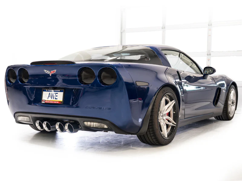 AWE Tuning C6 Chevrolet Corvette Z06/ZR1 Touring Edition Axle-Back Exhaust w/ Chrome Silver Tips - Image 6