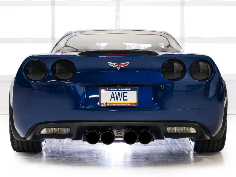 AWE Tuning C6 Chevrolet Corvette Z06/ZR1 Touring Edition Axle-Back Exhaust w/ Diamond Black Tips - Image 3