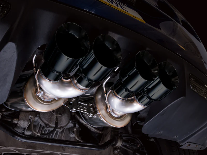 AWE Tuning C6 Chevrolet Corvette Z06/ZR1 Touring Edition Axle-Back Exhaust w/ Diamond Black Tips - Image 5