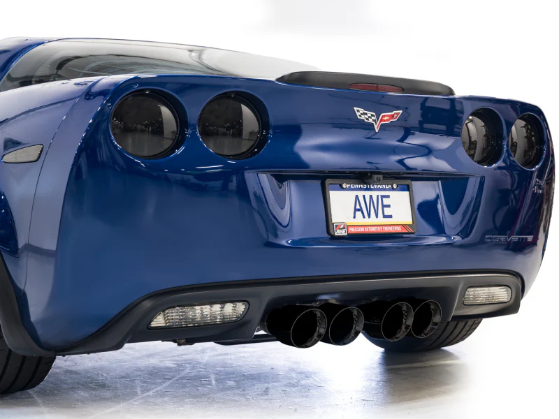 AWE Tuning C6 Chevrolet Corvette Z06/ZR1 Touring Edition Axle-Back Exhaust w/ Diamond Black Tips - Image 6