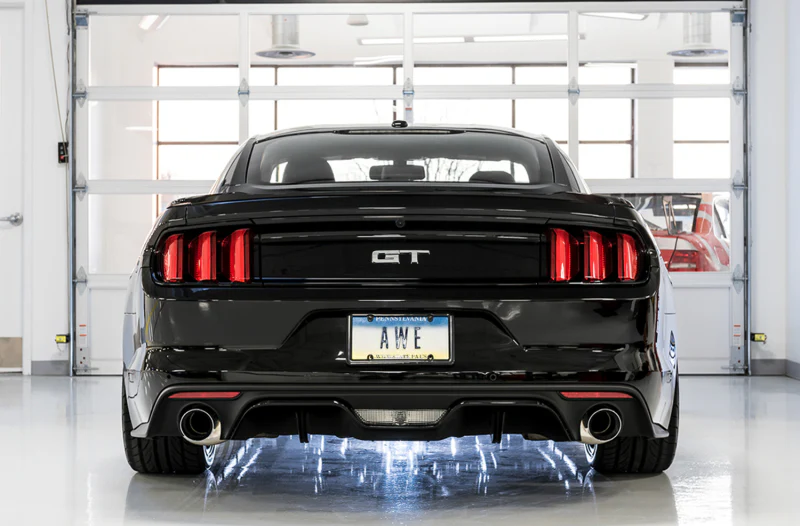 AWE Tuning S550 Mustang GT Cat-Back Exhaust - Touring Edition (Chrome Silver Tips) - Image 2
