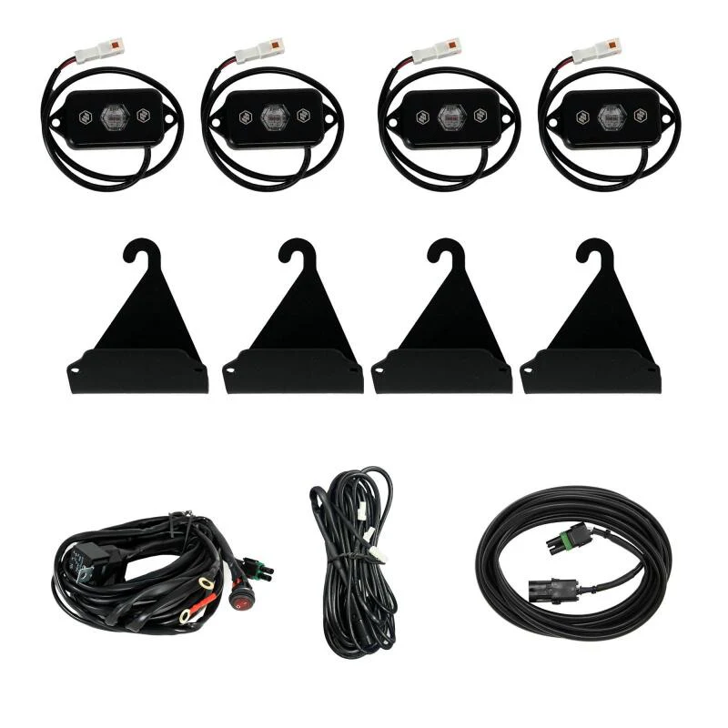 Baja Designs 05-24 Toyota Tacoma / 07-24 Toyota Tundra Bed Rail Cargo Light Kit - Red