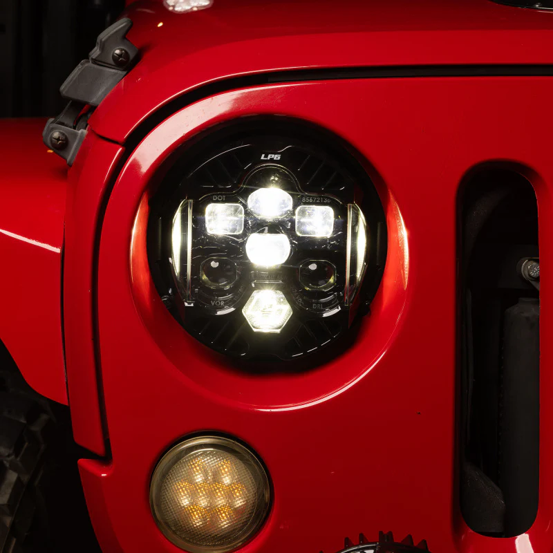 Baja Designs 07-18 Jeep Wrangler JK DOT LP6 LED Headlight Kit (For LED Headlights)- Amber - Image 4
