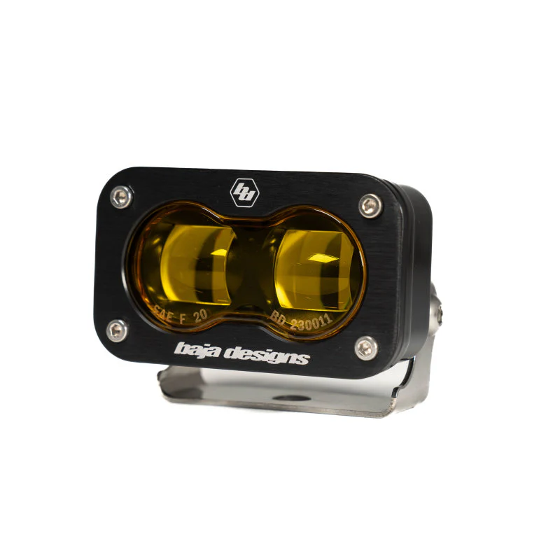 Baja Designs 21-22 Ford Bronco w/Steel Bumper S2 SAE Pro Fog Pocket Light Kit w/Upfitter - Amber - Image 5