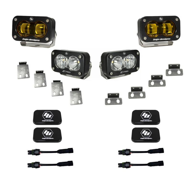 Baja Designs 21+ Ford Raptor S2 SAE Pro Fog Pocket Light Kit - Image 2