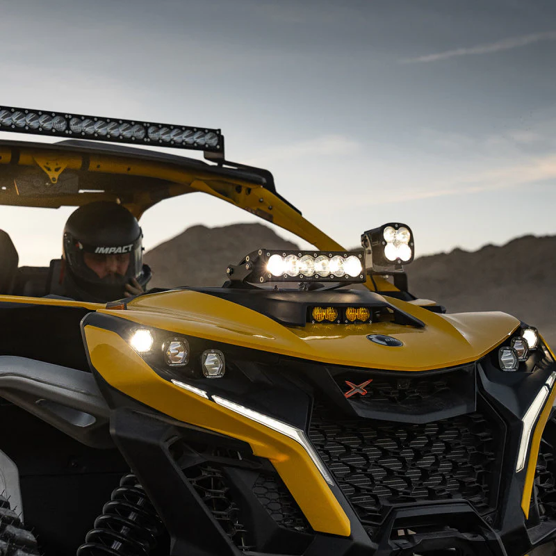 Baja Designs Can-Am Maverick R Clear 10in OnX6+ Shock Tower Kit - Image 2