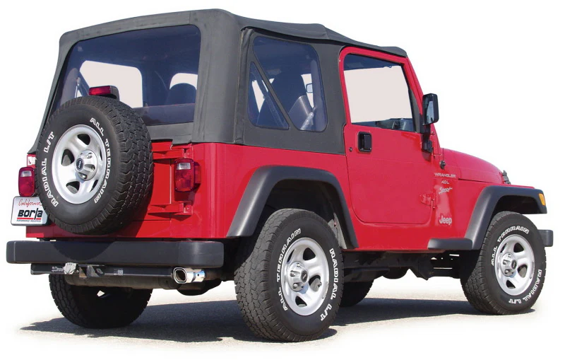 Borla 00-06 Jeep Wrangler Sport/SE/X/Rubicon Sahara 2.5L/4cyl 4.0L/6cyl SS Catback Exhaust - Image 4