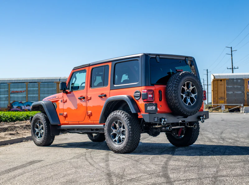 Borla 18-19 Jeep Wrangler JL/JLU 2.0L 4Cyl 2DR/4DR Touring Axle Back Exhaust w/ 3.5in Tips - Image 2