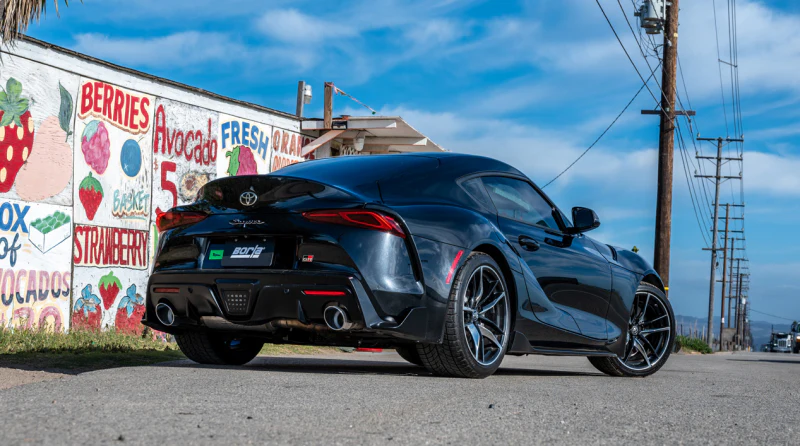 Borla 20-25 Toyota GR Supra ATAK Cat-Back Exhaust System w/ Chrome Tips - Image 2