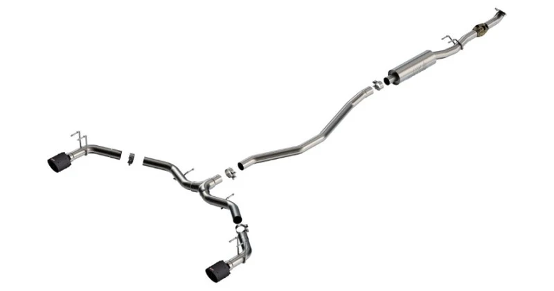 Borla 2023 Integra/22-23 Civic Si 1.5L 4 CYL. MT FWD 4DR 2.50in S-Type Catback Exhaust Carbon Fiber - Image 4