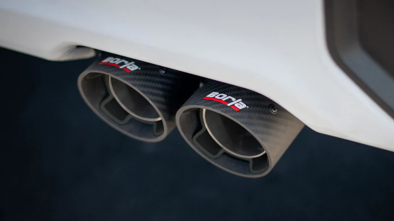 Borla 2024 Chevy Silverado 1500 6.2L V8 S-Type Catback Exhaust w/ Simulator - CF Black Anodized - Image 2