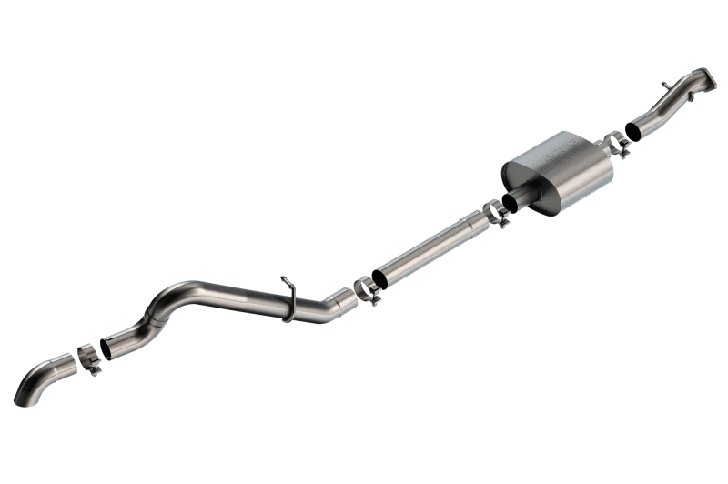 Borla 21-22 Ford Bronco 2.3L 2DR/4DR T-304 Stainless Steel Cat-Back S-Type Exhaust - Brushed
