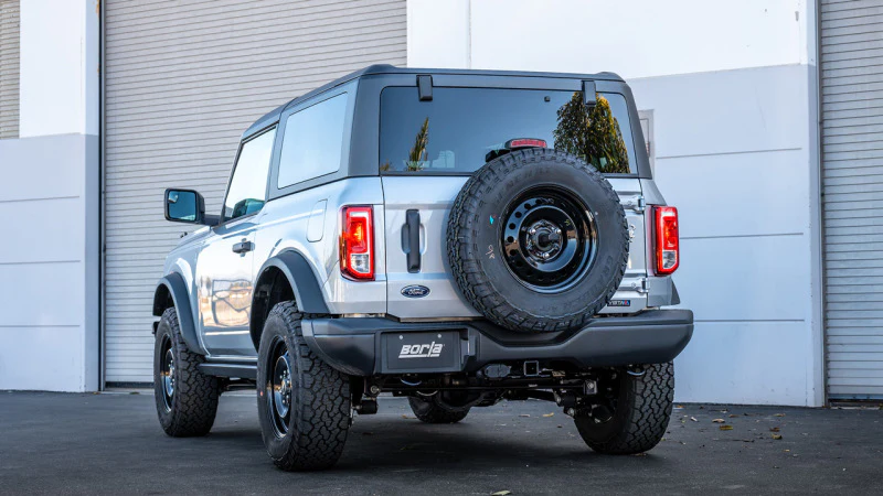 Borla 21-22 Ford Bronco 2.3L 2DR/4DR T-304 Stainless Steel Cat-Back S-Type Exhaust - Brushed - Image 2