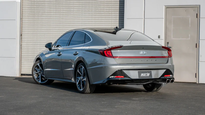 Borla 21-23 Hyundai Sonata SEL Plus/Limited 1.6L L4 (T) FWD S-Type Cat-Back Exhaust - Bright Chrome - Image 3