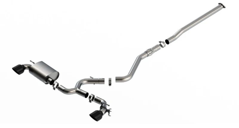 Borla 22-23 Hyundai Kona N 2.0L 4 CYL. Turbo AT/MT ATAK Catback Exhaust Black Chrome - Image 5