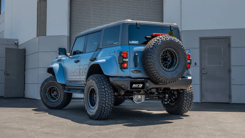 Borla 22-24 Ford Bronco Raptor V6 Turbo AT 2WD / 4WD ATAK Catback Exhaust w/ 4in Black Coated Tips - Image 5