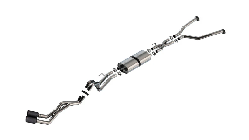 Borla 22-24 Toyota Tundra 3.4L V6 (Inc. Hyb.) Ext. Cab/STD Bed/145.7in WB ATAK Cat-Back - Carbon - Image 4