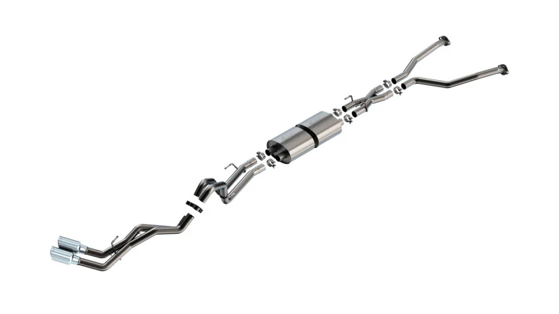Borla 22-24 Toyota Tundra 3.4L V6 (Inc. Hyb.) Ext. Cab/STD Bed/145.7in WB ATAK Cat-Back - Chrome - Image 3