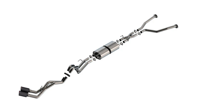 Borla 22-24 Toyota Tundra 3.4L V6 (Inc. Hyb.) Ext. Cab/STD Bed/145.7in WB S-Type Cat-Back - Carbon - Image 2