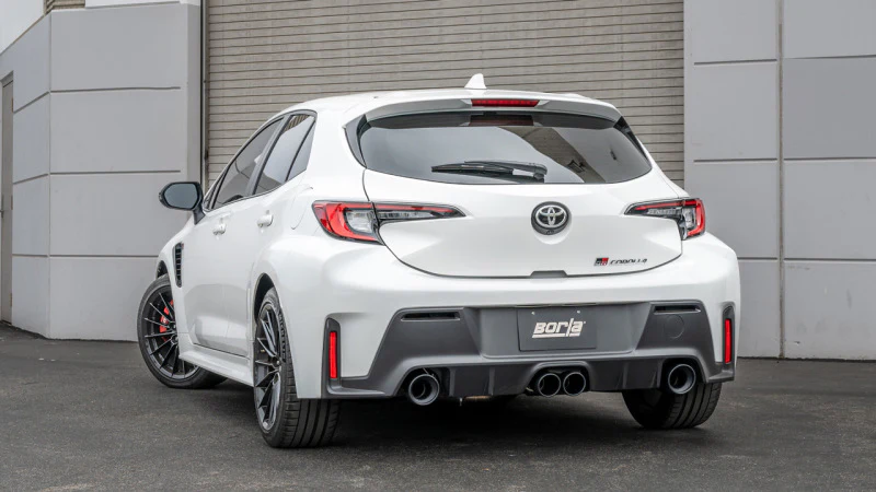 Borla 23-24 Toyota GR Corolla ATAK Cat Back System w/ Black Tips - Image 3