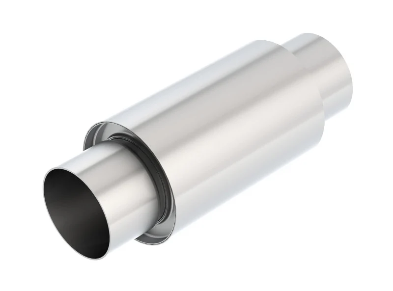 Borla 3 -1/2in In/Out x 5in Round x 8in Long XR-1 Sportsman Shorty Racing Muffler - Image 2